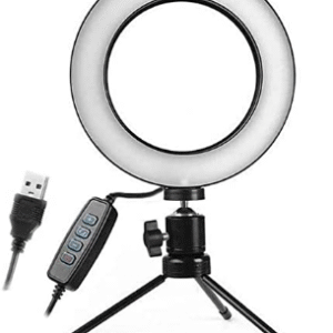 ILUMINADOR RING LIGHT 16CM DE LED COM SUPORTE DE CELULAR