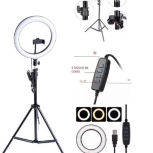 RING LIGHT12 30CM DE LED COM TRIPE BM-L04