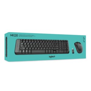 KIT TECLADO E MOUSE LOGITECH WIRELESS MK220