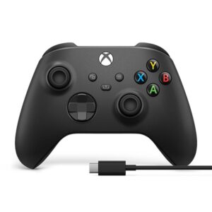 CONTROLE XBOX SEM FIO MICROSOFT COM CABO USB C PRETO 1V8-00016 1914