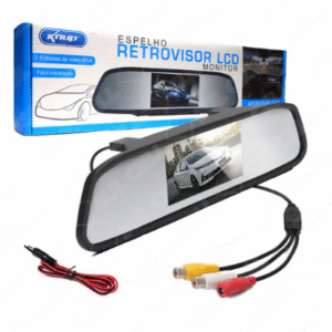 ESPELHO RETROVISOR E MONITOR LCD KP S107