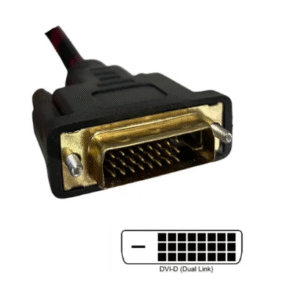 CABO DVI 24 POR 1  DVI X DVI MACHO  1.80 METROS