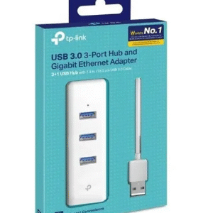 HUB USB 3.0 DE 3 PORTAS E ADAPTADOR GIGABIT ETHERNET USB 2 EM 1 TP LINK UE330