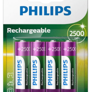PILHA REC PHILIPS COM 4 AA 2500MAH