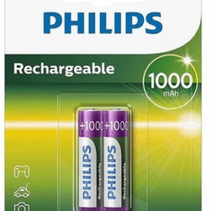 PILHA RECARREGAVEL PHILIPS AAA COM 2 UNIDADES 1000MAH