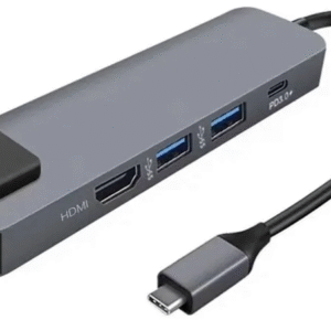 ADAPTADOR TYPE C PARA RJ45 HDMI 5 IN 1