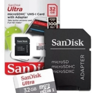 CARTAO DE MEMORIA MICRO SD 32GB 100MB S ULTRA COM ADAPTADOR SD SANDISK