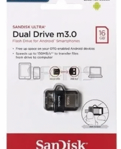 PENDRIVE SANDISK ULTRA DUAL M3 0 16GB PRETO