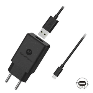 CARREGADOR DE DADOS MOTOROLA TURBO POWER 25W USB C PRETO SJM508