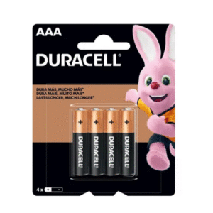 DURACELL PILHA ALCALINA AAA 4 UNIDADES