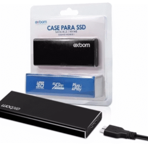 CASE PARA SSD M.2 M2 B KEY SATA 3 USB 3.0 ALUMÍNIO 5GBP/S