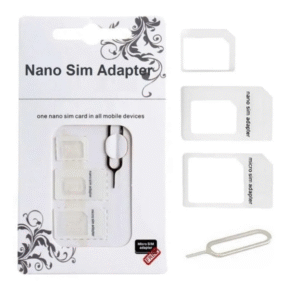 ADAPTADOR PARA CHIP SIM 3 PEÇAS E FERRAMENTA EXTRATORA NOOSY