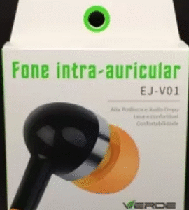 FONE DE OUVIDO VERDE ANATOMICO EJ-V03