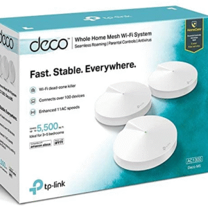 ROTEADOR + REPETIDOR AC1300 DECO M5 TP-LINK (SISTEMA MESH WIFI EM TODA A CASA) CX 3 UNIDADES