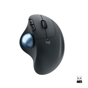 MOUSE SEM FIO LOGITECH TRACKBALL ERGO M575 DESIGN ERGONÔMICO, CONEXÃO BLUETOOTH E USB