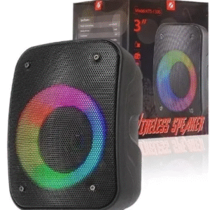 CAIXA DE SOM PORTÁTIL COM BLUETOOTH E LED KTS-1236