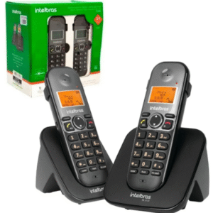 TELEFONE SEM FIO COM RAMAL TS 5122 PRETO INTELBRAS