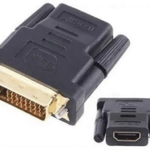 ADAPTADOR CONECTOR DVI MACHO 24 1 PARA HDMI FEMEA BANHADO OURO