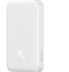 CARREGADOR SEM FIO WIRELESS MAGNETIC MINI BASEUS 20W 10000MAH PPCX07/0002 BRANCO