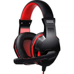 HEADSET GAMER HAVIT H763D 3.5MM, PRETO E VERMELHO