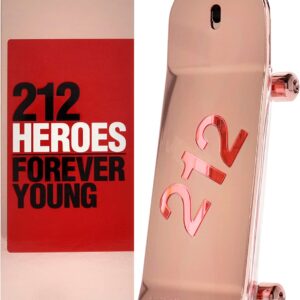 PERFUME EDP FEMININO 212 HEROES, ROSA, CAROLINA HERRERA, 80 ML