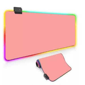 MOUSE PAD GAMER EXBOM COM RGB ROSA SIZE-XL