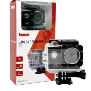 CÂMERA FILMADORA HD DE ESPORTES TOMATE MT-1081 PRETA