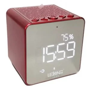 RÁDIO RELÓGIO FM BLUETOOTH MP3 BATERIA RECARREGÁVEL LE-673