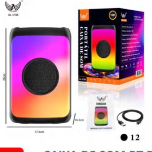 CAIXA DE SOM ALTOMEX AL-5708 BLUETOOTH COM RGB