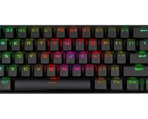 TECLADO GAMER SEM FIO REDRAGON DEIMOS K599-KRS QWERTY RED