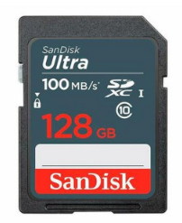 MEMORIA SD SANDISK 128GB CLASSE 10 ULTRA 100MB/S GN3IN
