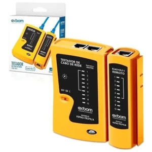 TESTADOR CABO REDE RJ45 RJ11 TELEFONE CRIMPAGEM BOM-6802