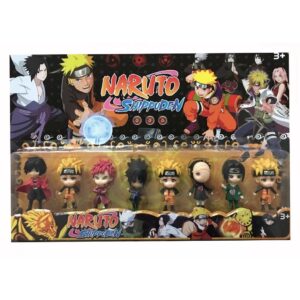 KIT COM 8 BONECOS NARUTO SHIPPUDEN MINIATURA BONECO NARUTO