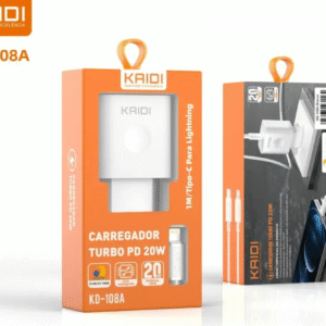 CARREGADOR RAPIDO TURBO USB KAIDI KD-108A PARA IPHONE 20W