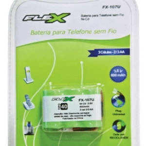 BATERIA TELEFONE SEM FIO NI-CD 3.6V 400MAH FX-107U FLEX