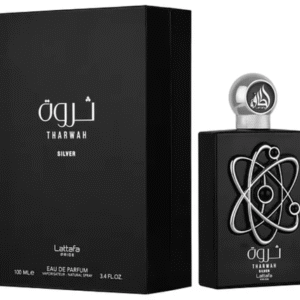 EAU DA PARFUM PARA HOMEM LATTAFA THARWAH SILVER MASCULINO