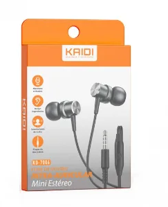 FONE DE OUVIDO INTRA-AURICULAR KAIDI KD-7006