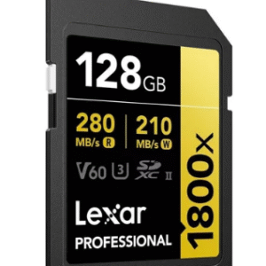 CARTÃO DE MEMÓRIA 128GB 280MB/S LEXAR UHS-II SDXC 1800X