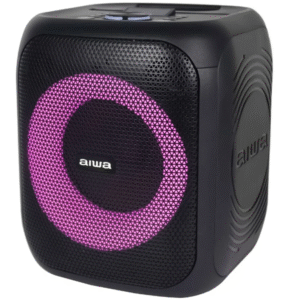 CAIXA DE SOM KARAOKÊ AIWA AW-POK9T BLUETOOTH 200W + MICROFONE - PRETO