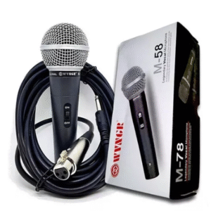 MICROFONE PROFISSIONAL COM CABO P10 - M-58 DYNAMIC