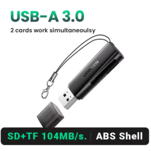 2-EM-1 LEITOR DE CARTÃO DE MEMÓRIA MICRO SD TF, USB 3.0, UGREEN