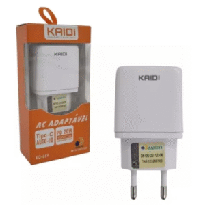 CARREGADOR TURBO PD 20W USB TYPE C KAIDI KD-669