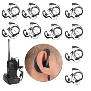 FONE DE OUVIDO COM MICROFONE PARA RADIO COMUNICADOR 2 PINOS BAOFENG