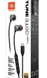 FONE DE OUVIDO JBL TUNE 310C USB-C JBLT310CBLKAM