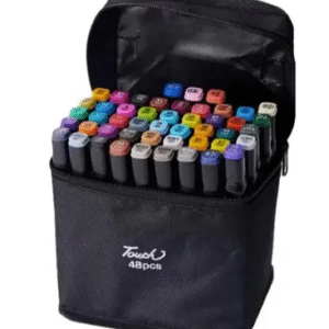 CONJUNTO DE CANETAS PINCEL COM 24 CORES SORTIDAS - IDEAL PARA PINTURA E DESENHO