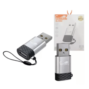ADAPTADOR CONVERSOR USB TYPE C FÊMEA PARA USB MACHO ELETRO MEX  EL-3116