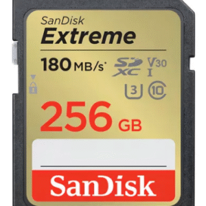 SANDISK CARTÃO DE MEMÓRIA EXTREME V30 256GB 180MB/S SDSDXVV-256G-GNCIN