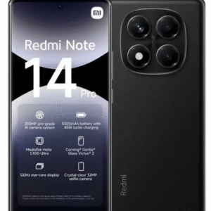 CELULAR XIAOMI REDMI NOTE 14 PRO 5G  8GB RAM 256GB ROM MIDNIGHT BLACK