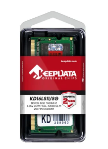 MEMÓRIA RAM PARA NOTEBOOK KEEPDATA DDR3L 4GB 1600MHZ PC3L-12800 KD16LS11/4G