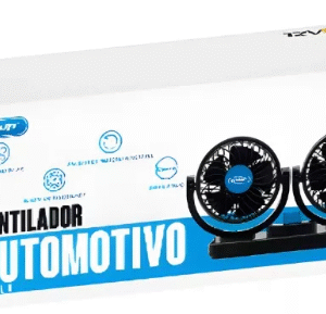 VENTILADOR AUTOMOTIVO DUPLO 12V AJUSTÁVEL CARRO VAN CAMINHÃO